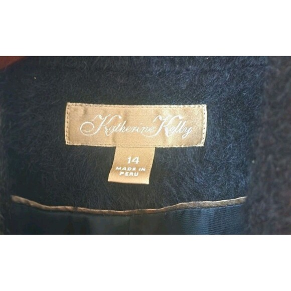 Katherine Kelly Peru Alpaca Wool Blend Ombre Coat Jacket Women’s Size 14 - Picture 5 of 12